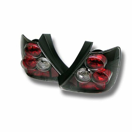 SPYDER Hatchback 3-Door Euro Style Tail Lights for 2003-2005 Honda Civic SI, Black 5004437